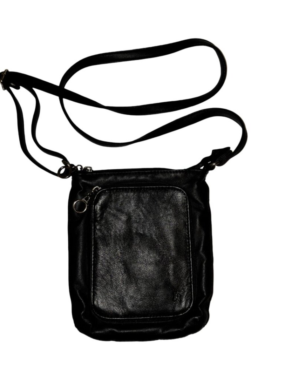 *It Luggage*Black Faux Leather Crossbody Small Bag